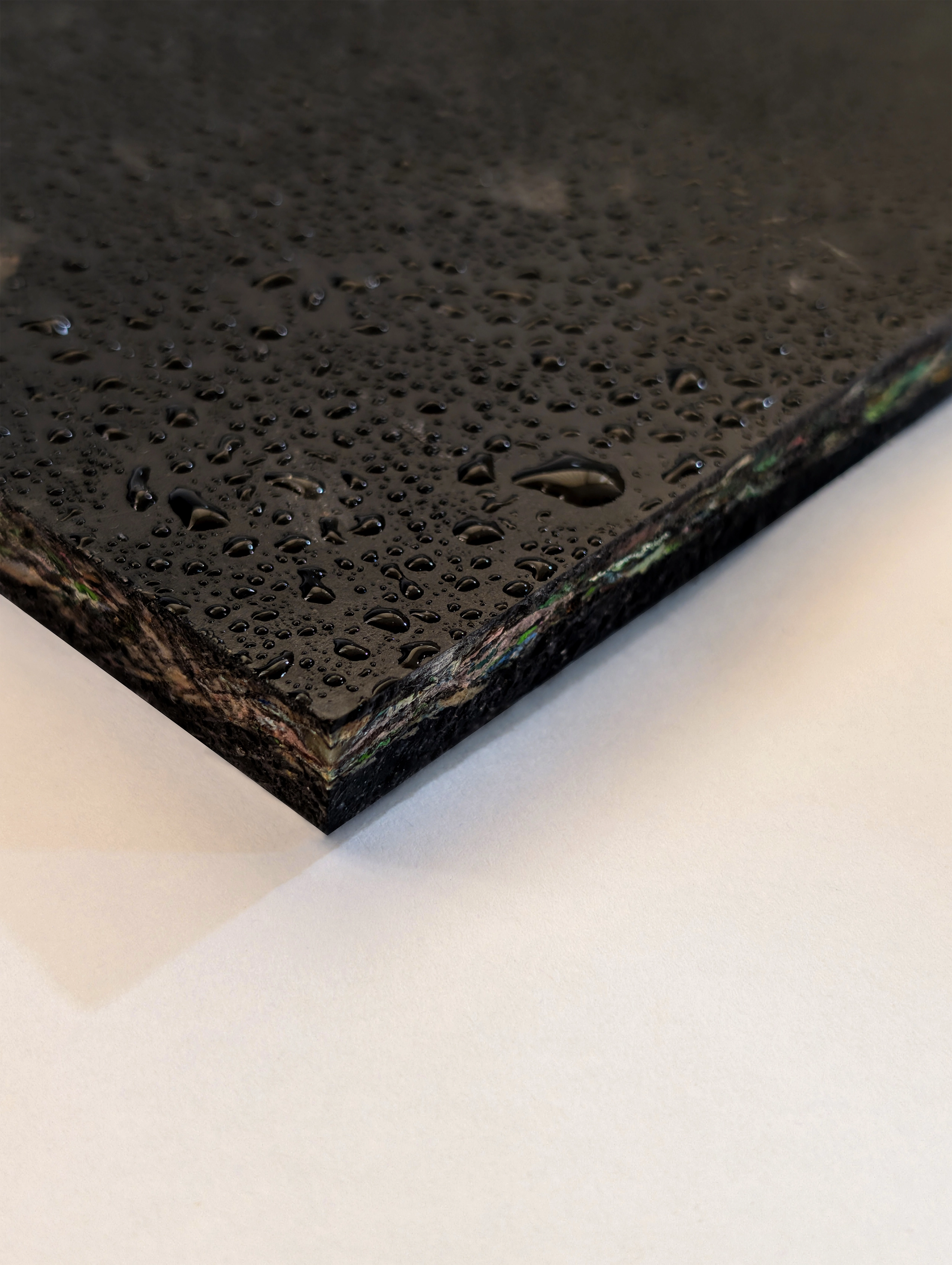 Water droplets across the surface of WoWBoards Pro