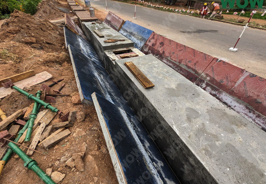 drain shuttering