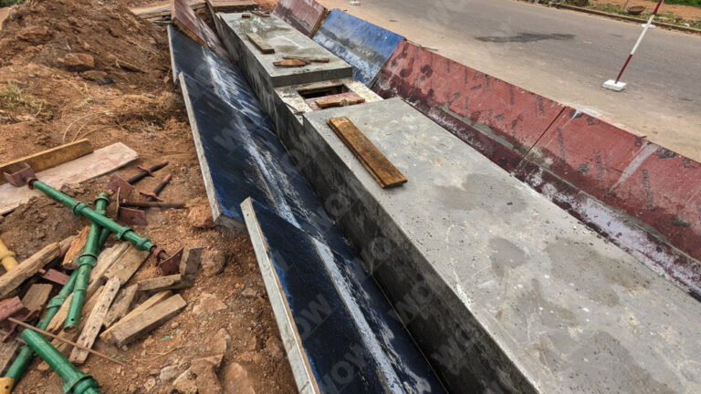 drain shuttering