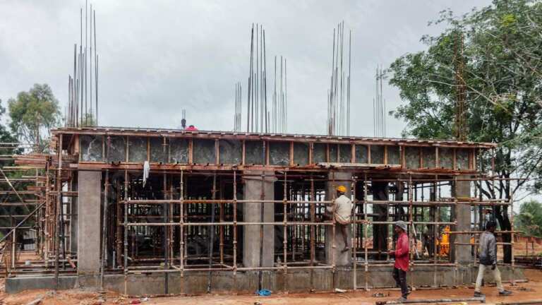 shuttering work finish