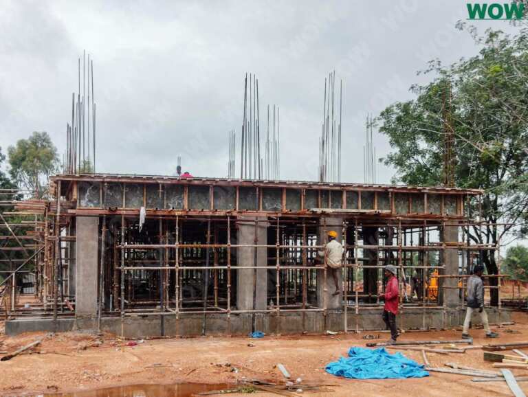 shuttering work finish